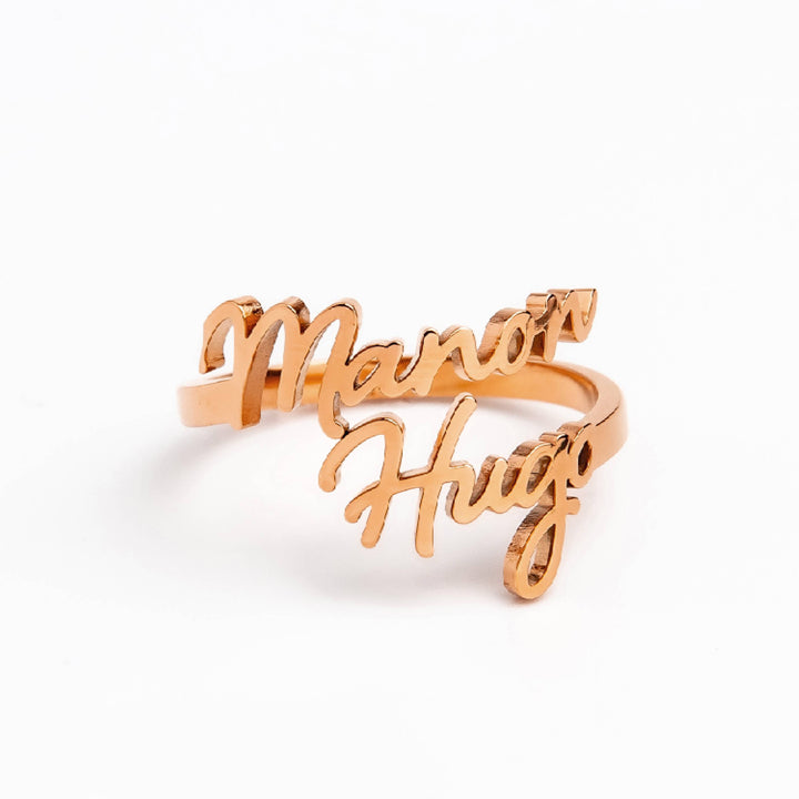 Adjustable First Names Ring